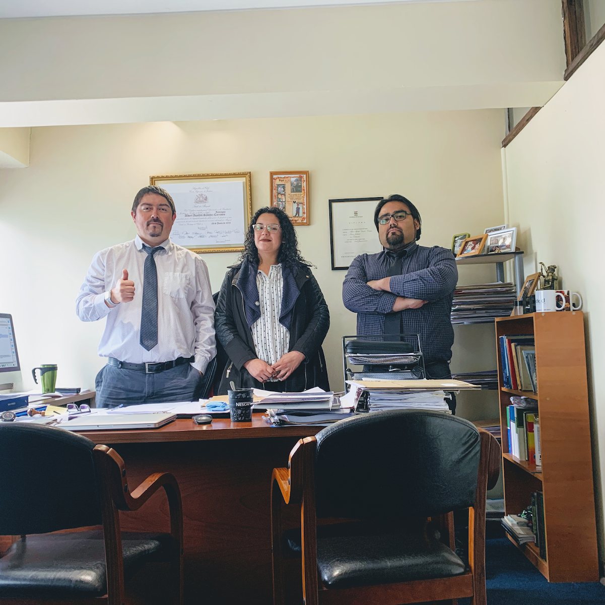 Equipo de TDefiende.cl en su oficina de Temuco